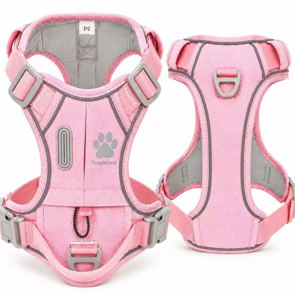 Hidden Tracker Pocket No-Pull Dog Harness, Reflective & adjustable