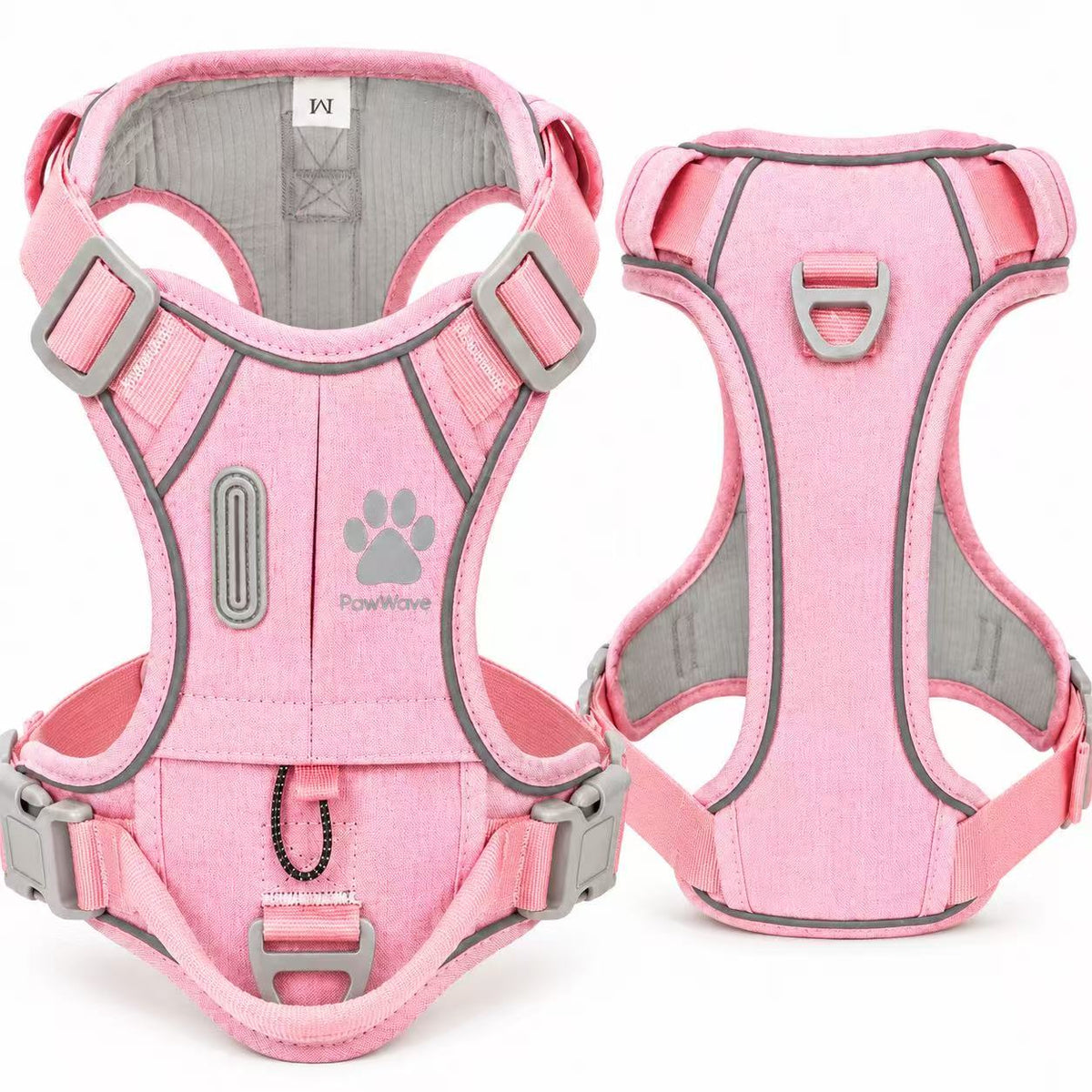 Hidden Tracker Pocket No-Pull Dog Harness, Reflective & adjustable
