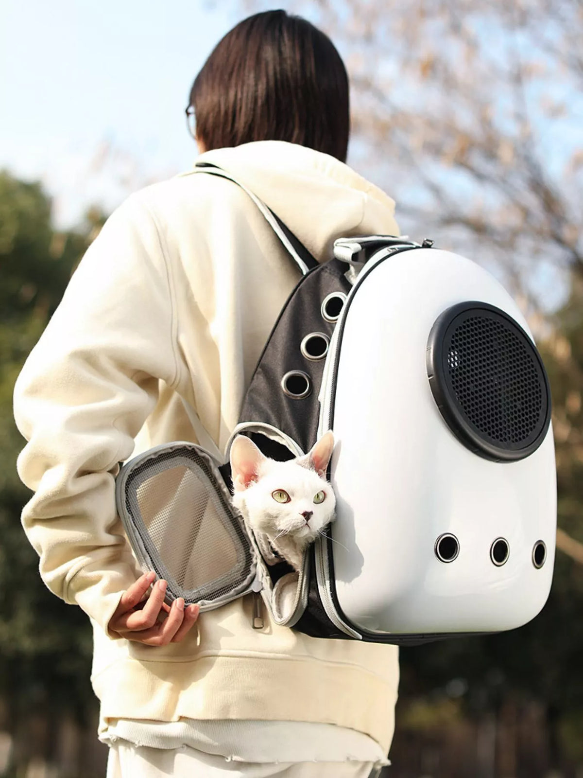 Space Capsule Transparent Pet Carrier Backpack